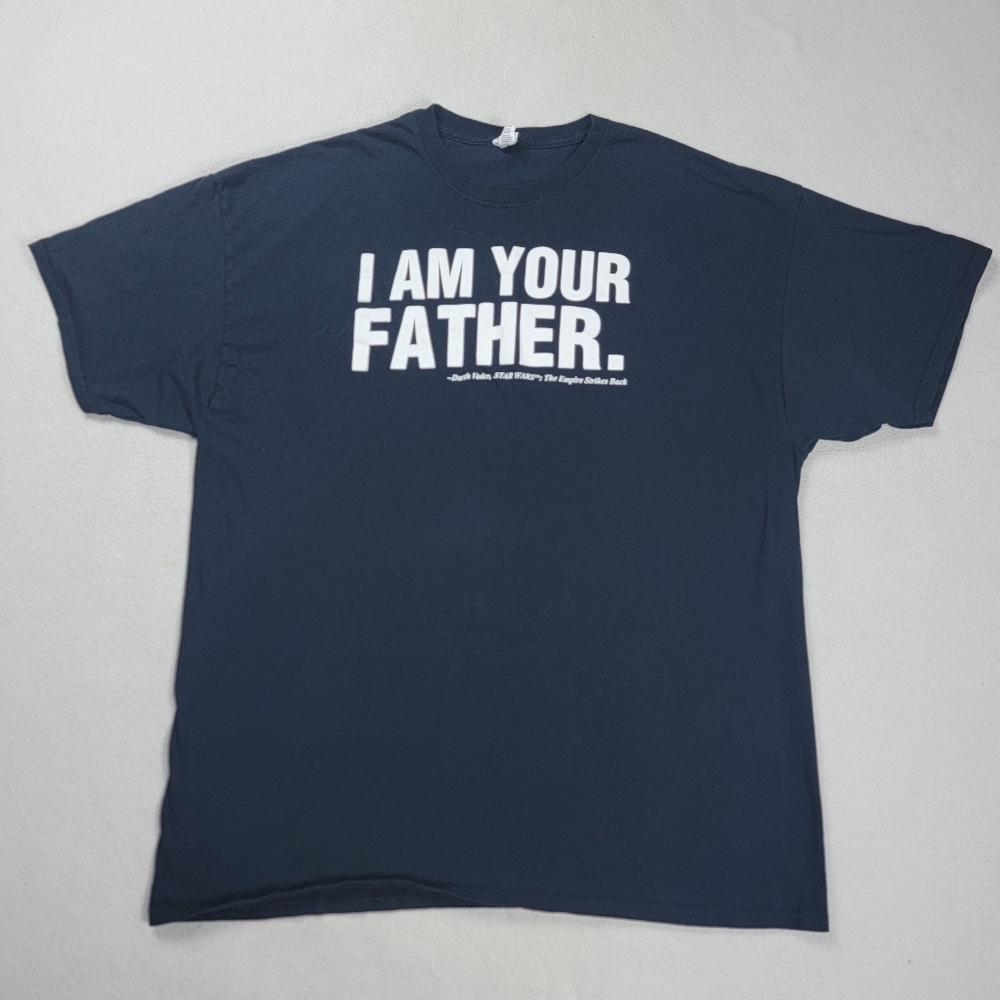 I Am Your Father Star Wars T-Shirt Men's Size 2XL Black Darth Vader Short Sleeve